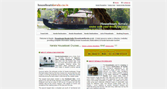 Desktop Screenshot of houseboatskerala.co.in