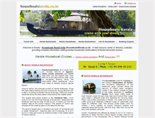 Tablet Screenshot of houseboatskerala.co.in